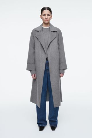 Belted Double-Faced Wool Coat