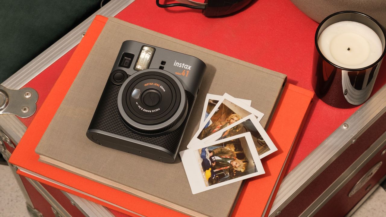 Fujifilm Instax Mini 41 instant camera and prints