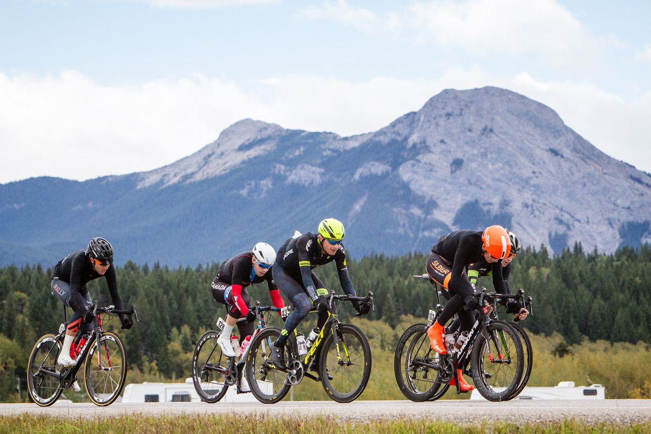 The break heads out of Banff