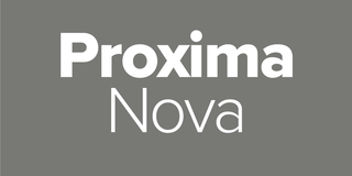 Professional fonts: Proxima Nova sans serif font sample