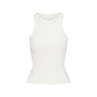 Skims, Cotton Jersey Crew Neck Tank | Marble