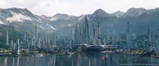 Whiskytree VFX; a cityscape VFX shot from Star Wars Obi Wan