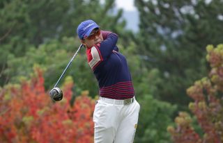 Jiyai Shin at the Mizuno Classic in Japan during the 2014 LPGA of Japan Tour season