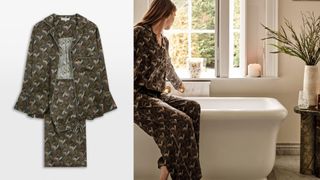 Soho Home Obie Sage Silk Pajamas