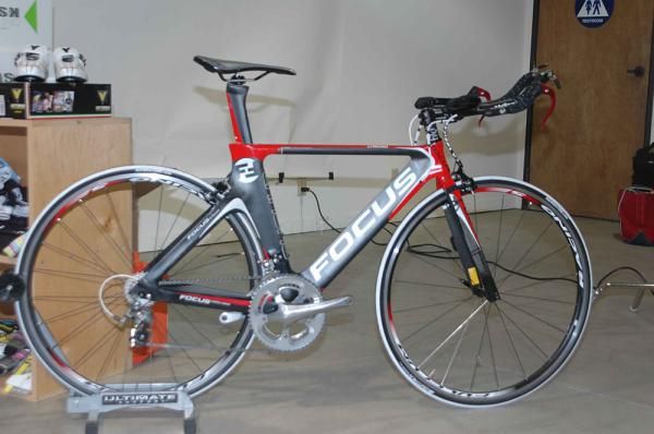 The team's Focus time trial machine
