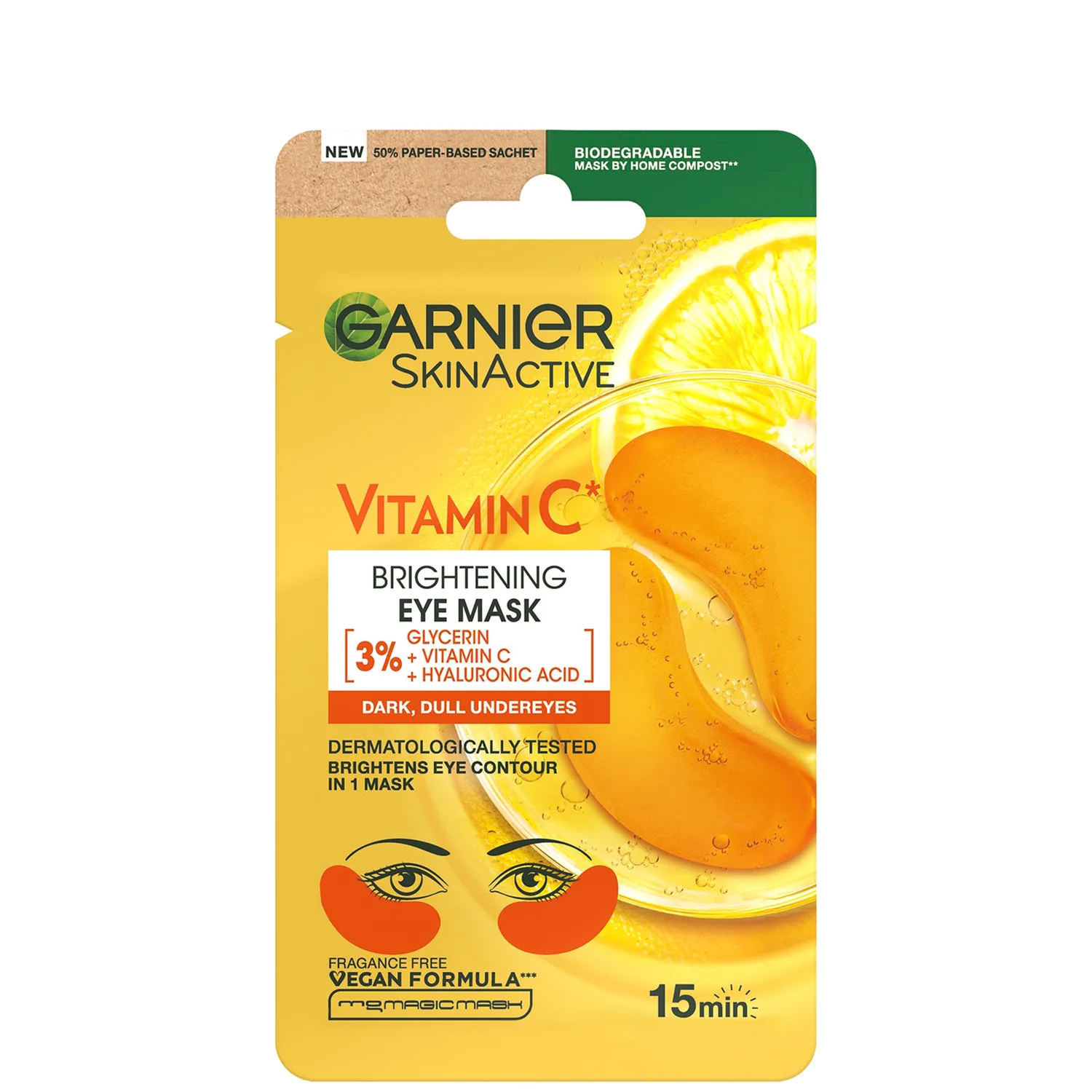 Garnier Brightening Eye Mask With Vitamin C 5g