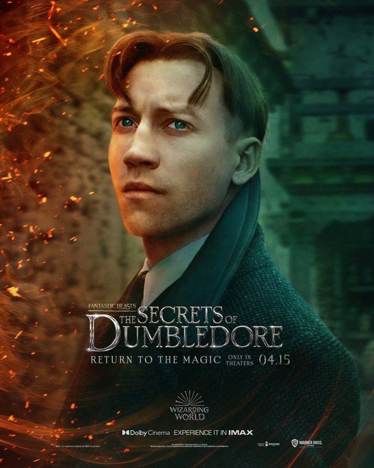 Fantastic Beasts: The Secrets of Dumbledore character poster