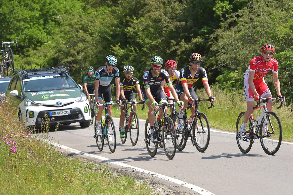 The breakaway during stage 3 of the Tour de Luxembourg.