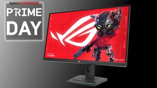 A photo of the ASUS ROG Strix XG27UCG gaming monitor.