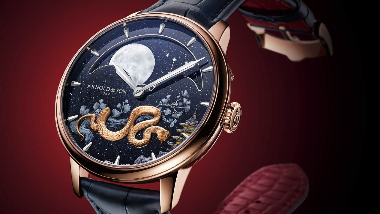 Arnold &amp; Son Perpetual Moon 41.5 Red Gold “Year of the Snake”