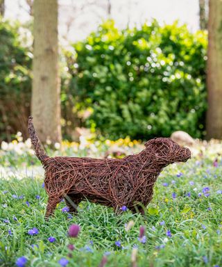 Jack Russell Willow Sculpture