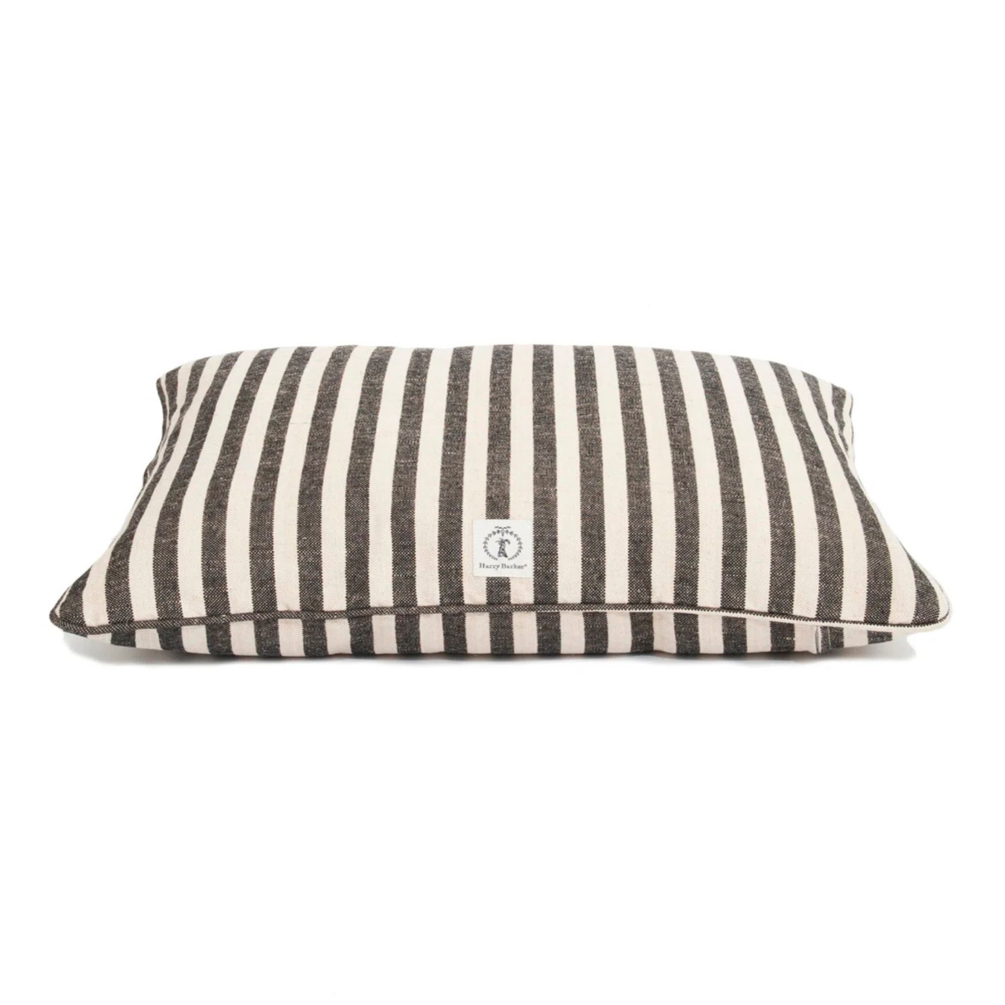 Striped dog bed