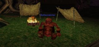 low poly troll named "Buttscratcher"