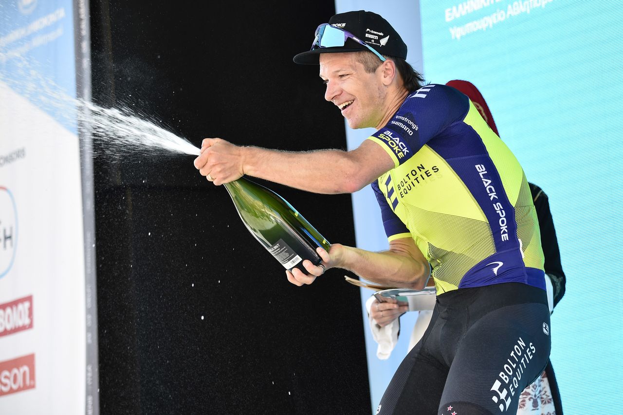 International Tour of Hellas 2022 - 17th Edition - 1st stage Heraklion - Chania 190.1 km - 27/04/2022 - Aaron Gate (NZL - Bolton Equities Black Spoke Pro Cycling) - photo Tommaso Pelagalli/SprintCyclingAgency&Acirc;&copy;2022
