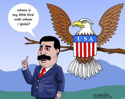 Political Cartoon World Maduro Venezuela