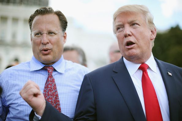 Rep. David Brat with Donald Trump.