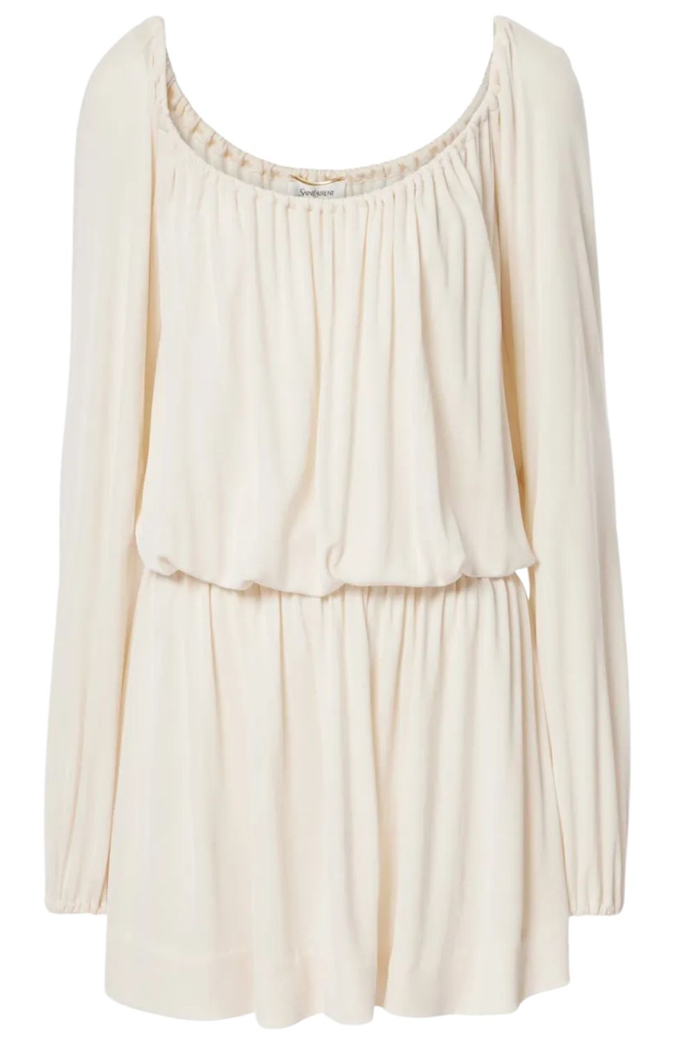 Saint Laurent, Ruffled Jersey Minidress