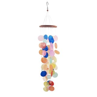 A colorful wind chime