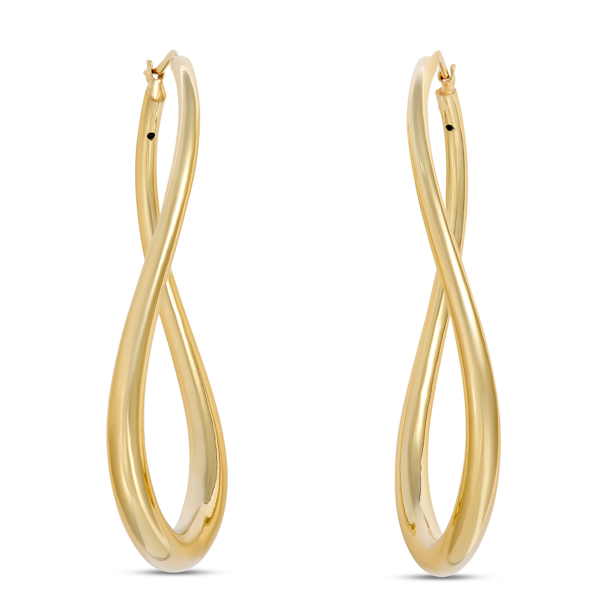 Toscano Large Oval Hoops, 14k Yellow Gold