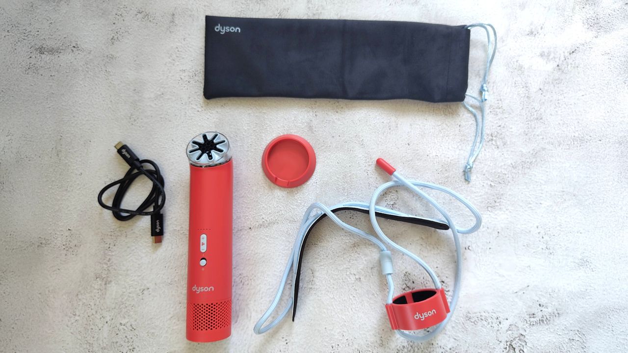 Dyson fan with accessories