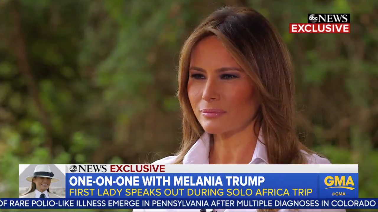 Melania Trump interview.