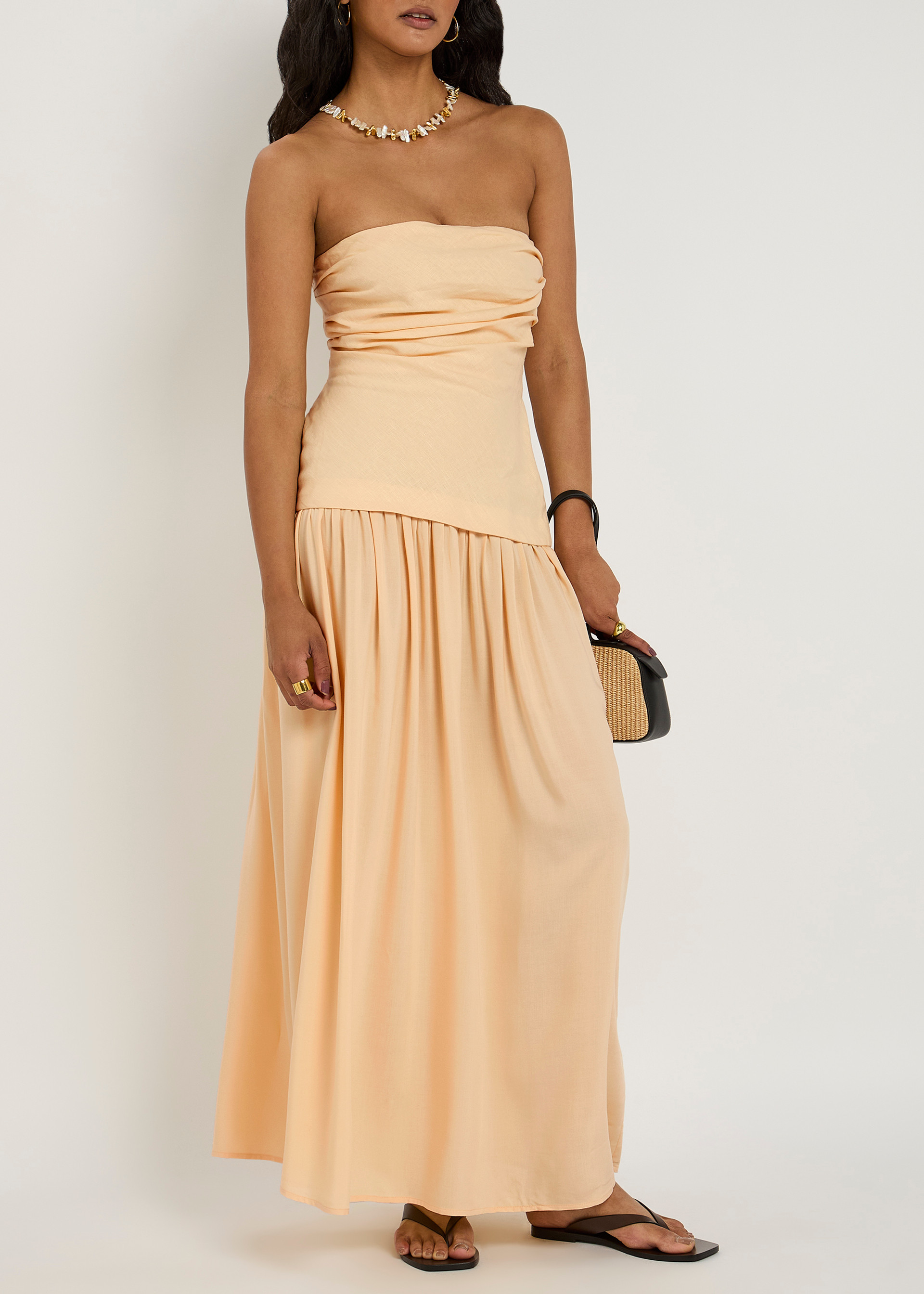 Sanne Linen Midi Dress