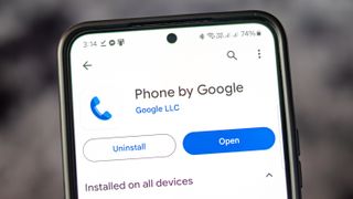 google phone app listing on the play store