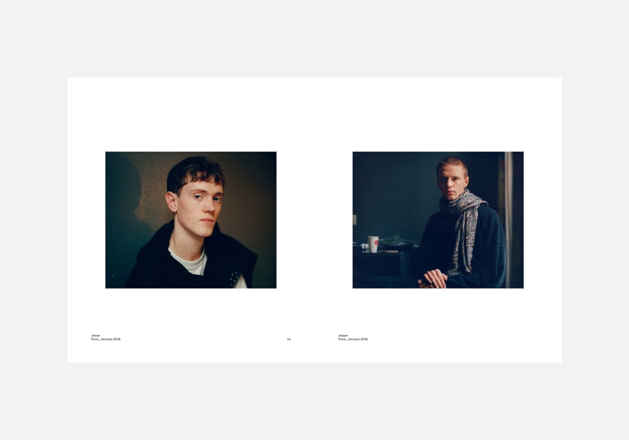 Spread from Portraits, by Joachim Müller-Ruchholtz, 2018