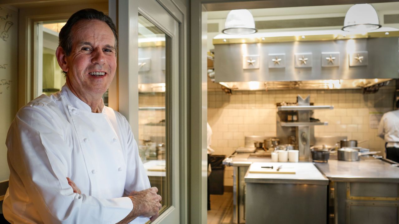 Thomas Keller in his kitchen