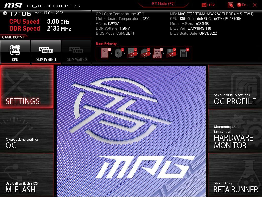 MSI MAG Z790 Tomahawk WIFI