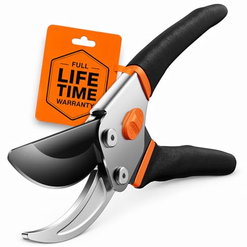 Votrek&amp;reg; Bypass Garden Secateurs, Heavy Duty Pruning Shears With Soft Grip