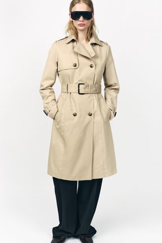 Oversized Trench Coat With Lapels - Women | Mango United Kingdom