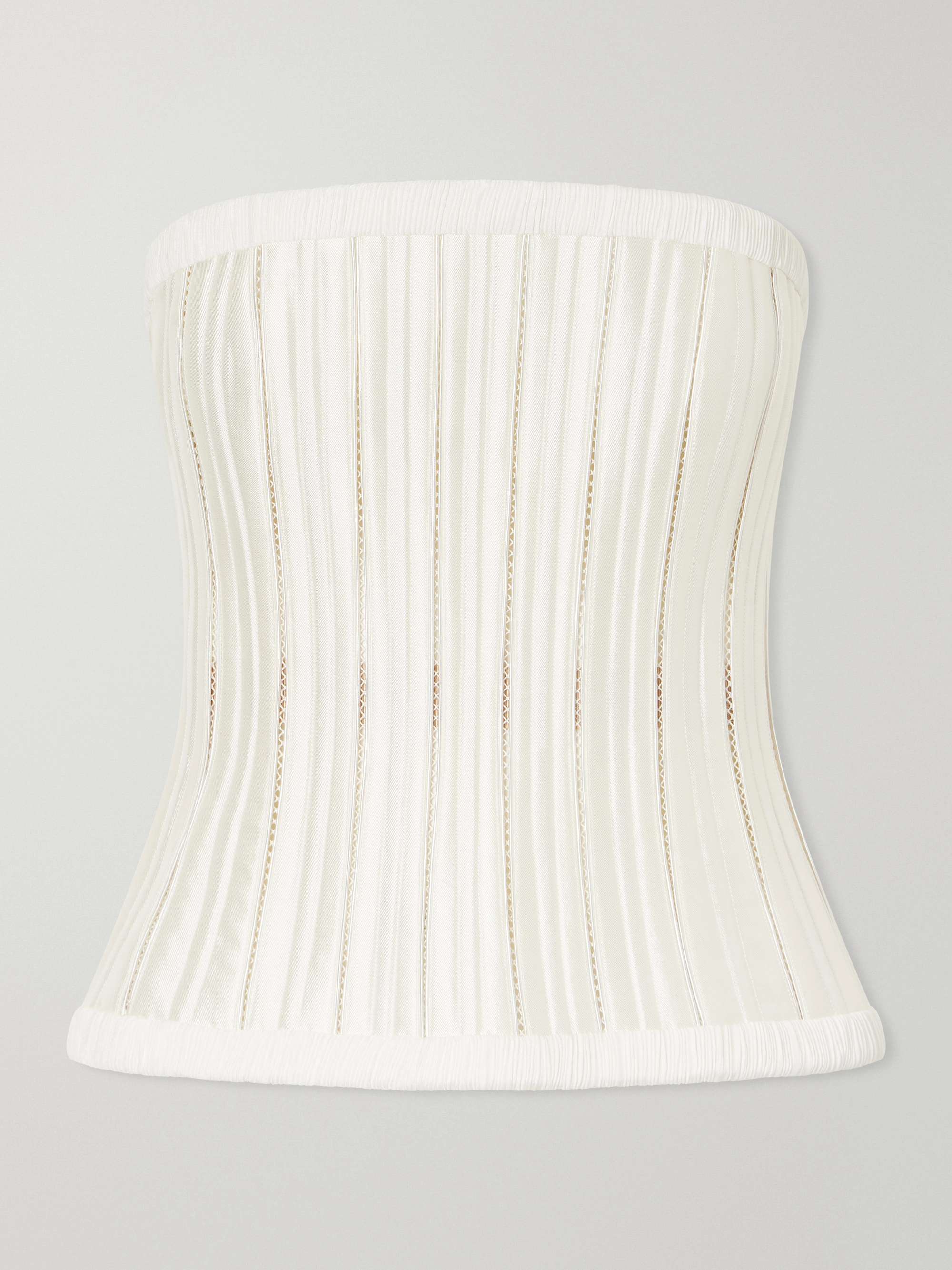 Ivy Cotton-Blend Twill Bustier Top