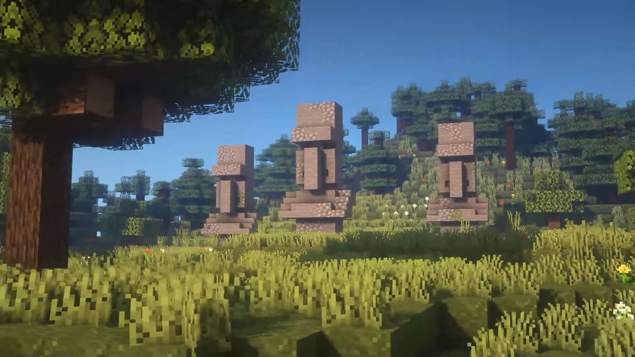 Minecraft builds - Ominous villager statues by Goldrobin