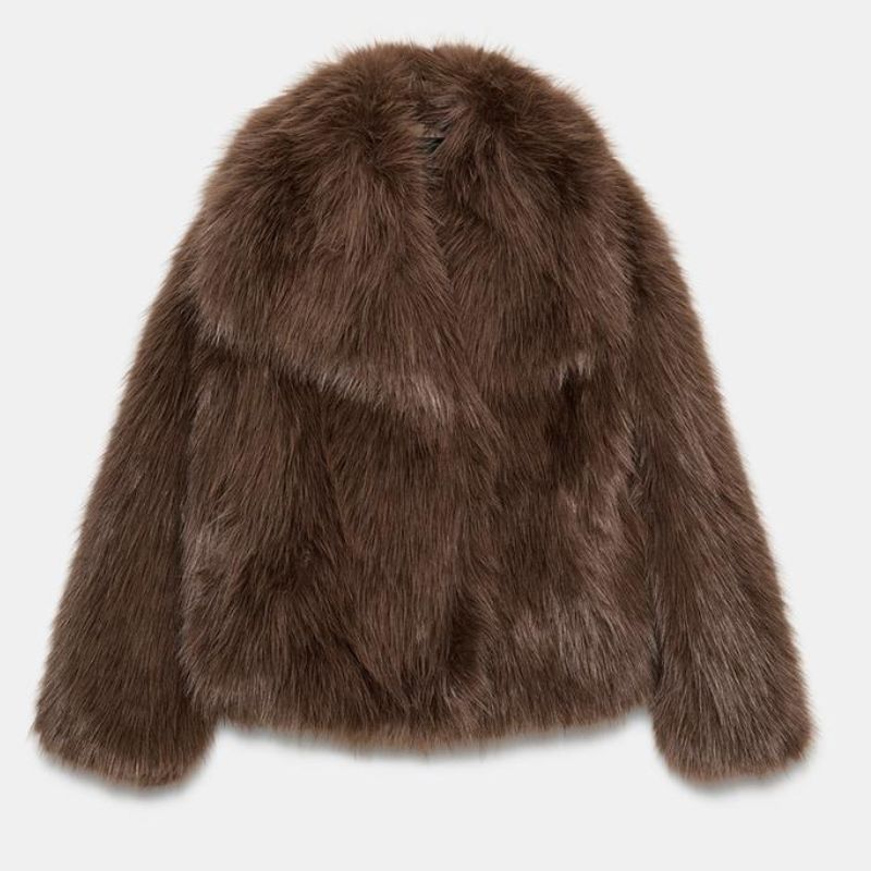 faux fur coat from Zara