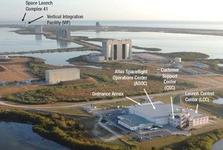 Overview of the Cape Canaveral launch site.
