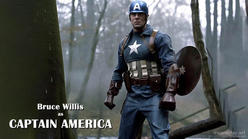 AI-generated scenes from the Avengers with 90s actors