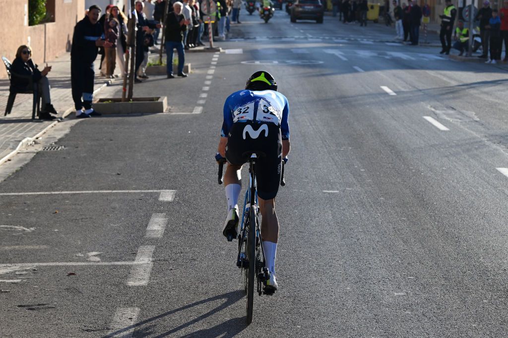 Will Barta (Movistar) and the empty road ahead