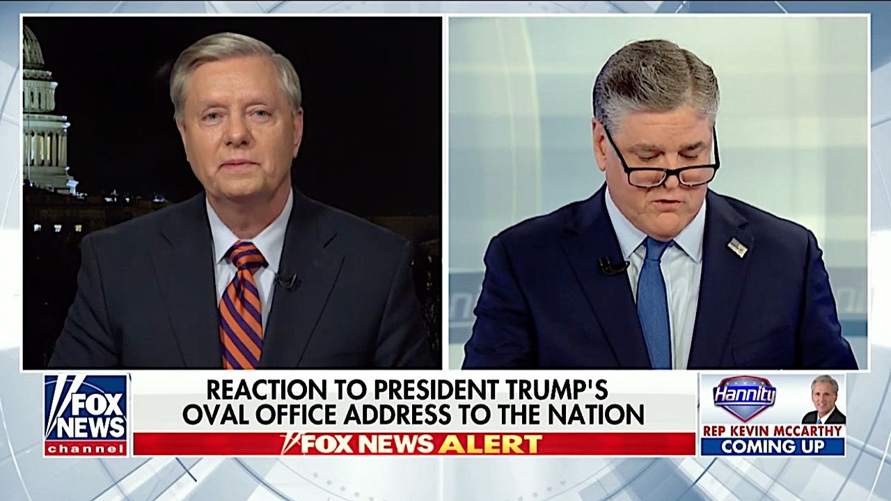 Lindsey Graham praises Trump&amp;#039;s speech on Fox News