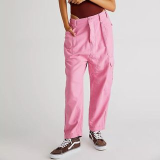 Free People pink cargo pants