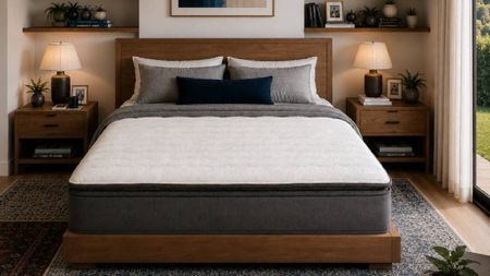 Mattress in a modern bedroom from Nell. 
