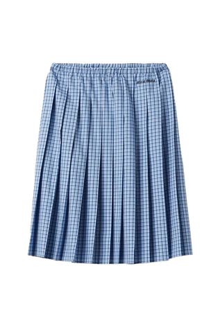 Miu Miu checkered pleated skirt