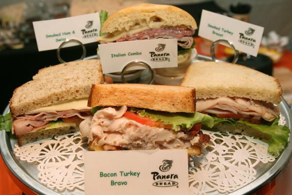 Panera Bread sandwiches.