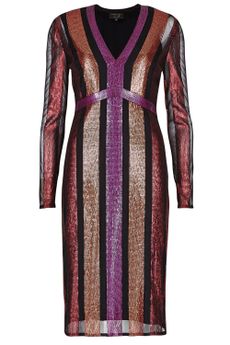 M&S Sequin Dress striped multicoloured