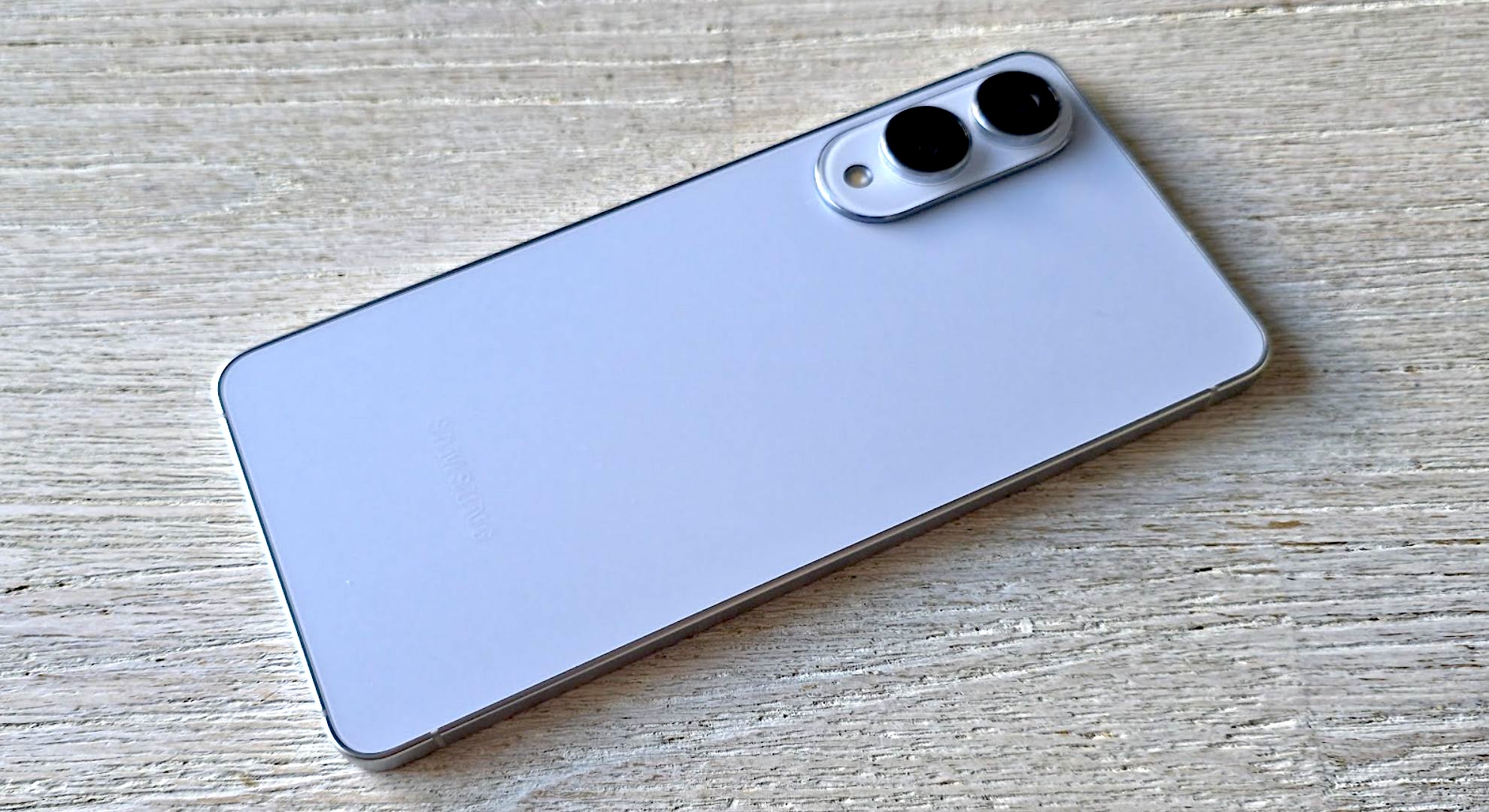 The Samsung Galaxy S25 Edge face down