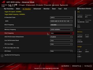 ASUS ROG STRIX B650-A Gaming WiFi motherboard BIOS screenshot showing memory frequency