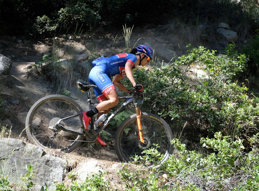 Katerina Nash (Clif Pro Team) found herself chasing the entire race.