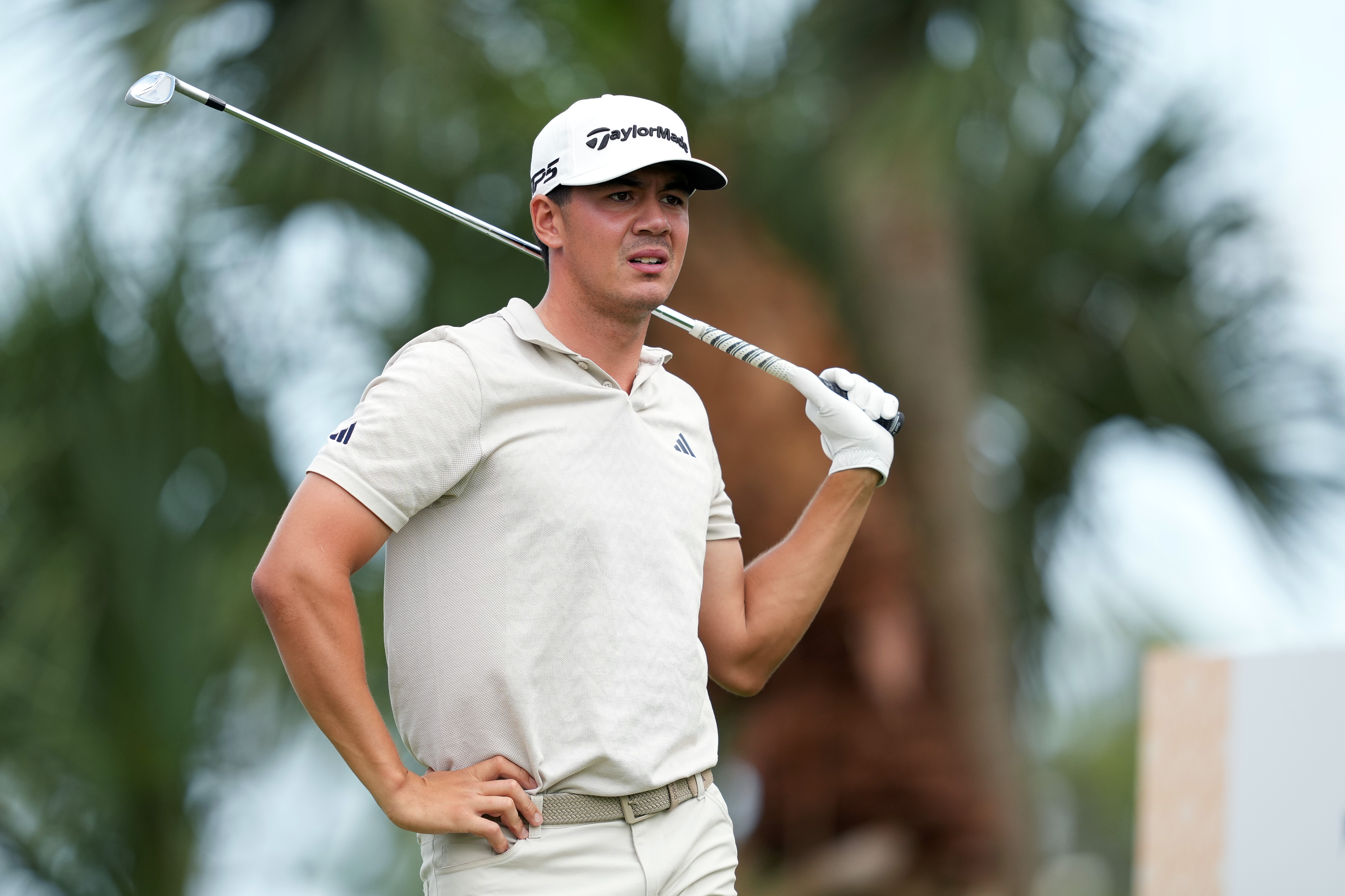 Michael Thorbjornsen reacts after a shot