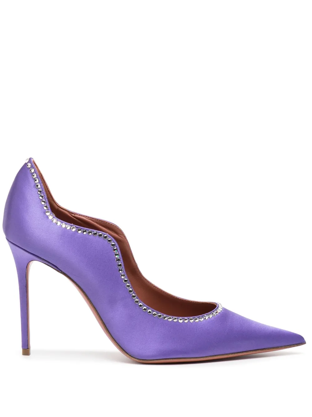 Amina Muaddi Romy Pointed-Toe Pumps | 39