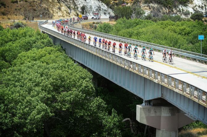 Stunning scenery on stage 7 of the 2019 Tour of California en route from Santa Clarita to Pasadena
